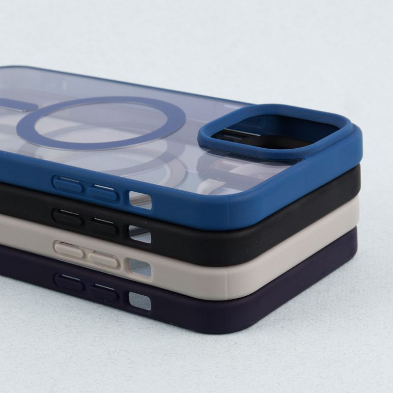 قاب PC شفاف دور رنگی مگ سیف iPhone 13 Pro Max