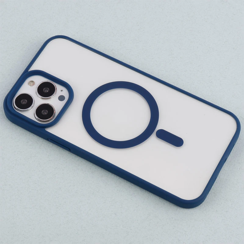 قاب PC شفاف دور رنگی مگ سیف iPhone 13 Pro Max