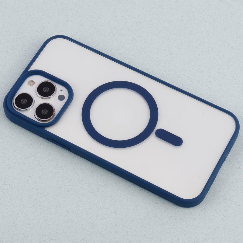 قاب PC شفاف دور رنگی مگ سیف iPhone 13 Pro Max