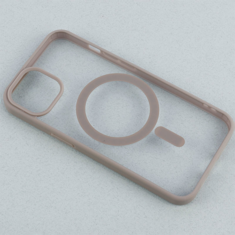 قاب PC شفاف دور رنگی مگ سیف iPhone 13