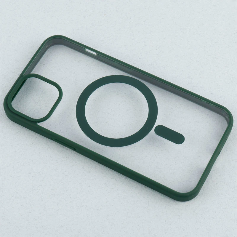 قاب PC شفاف دور رنگی مگ سیف iPhone 13