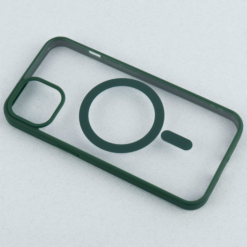 قاب PC شفاف دور رنگی مگ سیف iPhone 13