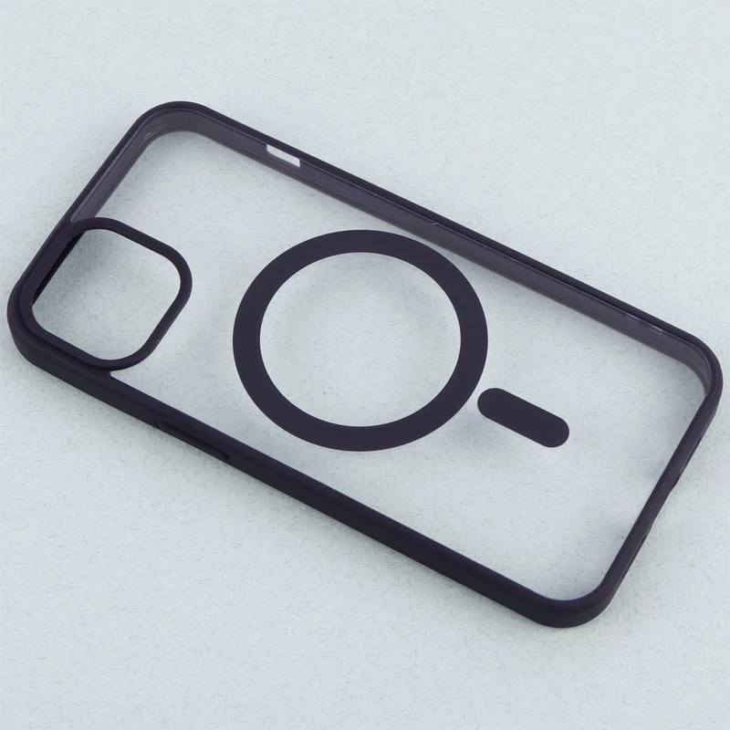 قاب PC شفاف دور رنگی مگ سیف iPhone 13