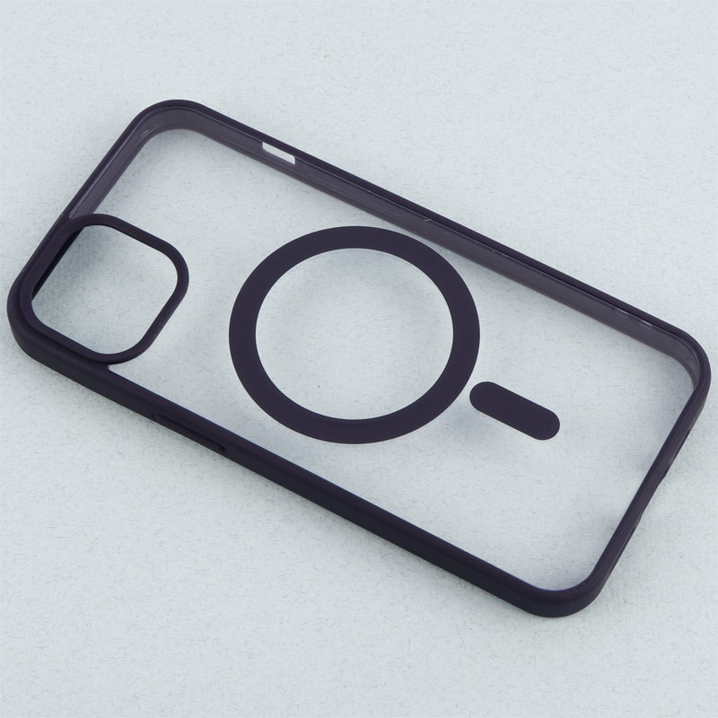 قاب PC شفاف دور رنگی مگ سیف iPhone 13