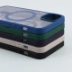 قاب PC شفاف دور رنگی مگ سیف iPhone 13