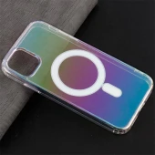 قاب PC شفاف هولوگرامی Keliluo مگ سیف iPhone 11