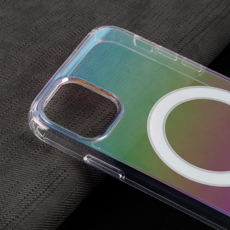 قاب PC شفاف هولوگرامی Keliluo مگ سیف iPhone 11