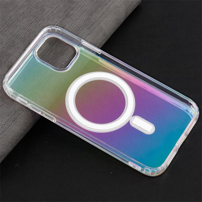 قاب PC شفاف هولوگرامی Keliluo مگ سیف iPhone 11