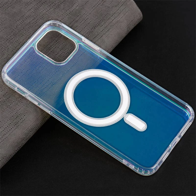 قاب PC شفاف هولوگرامی Keliluo مگ سیف iPhone 11 Pro Max
