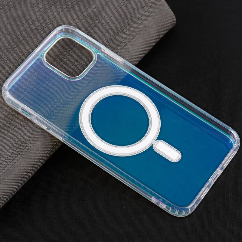 قاب PC شفاف هولوگرامی Keliluo مگ سیف iPhone 11 Pro Max