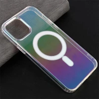 قاب PC شفاف هولوگرامی Keliluo مگ سیف iPhone 12 Pro Max