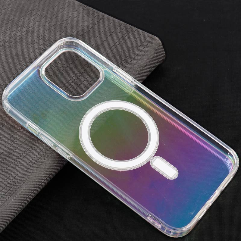 قاب PC شفاف هولوگرامی Keliluo مگ سیف iPhone 12 Pro Max
