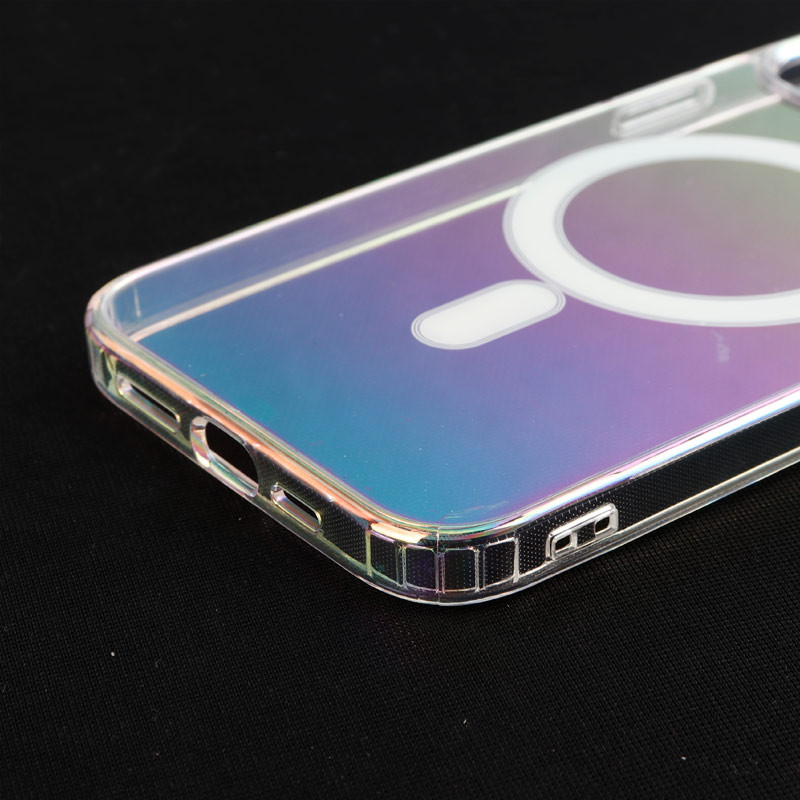 قاب PC شفاف هولوگرامی Keliluo مگ سیف iPhone 12 Pro Max
