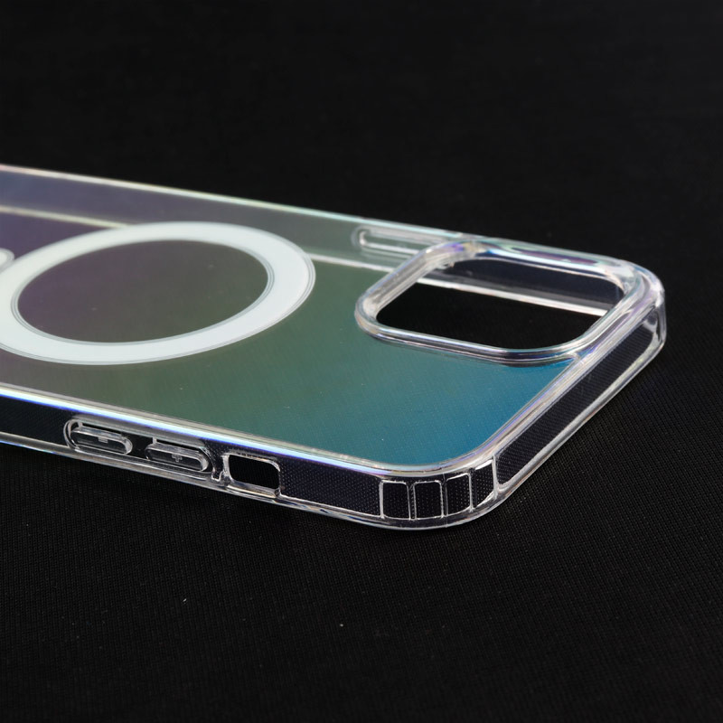 قاب PC شفاف هولوگرامی Keliluo مگ سیف iPhone 12 Pro Max