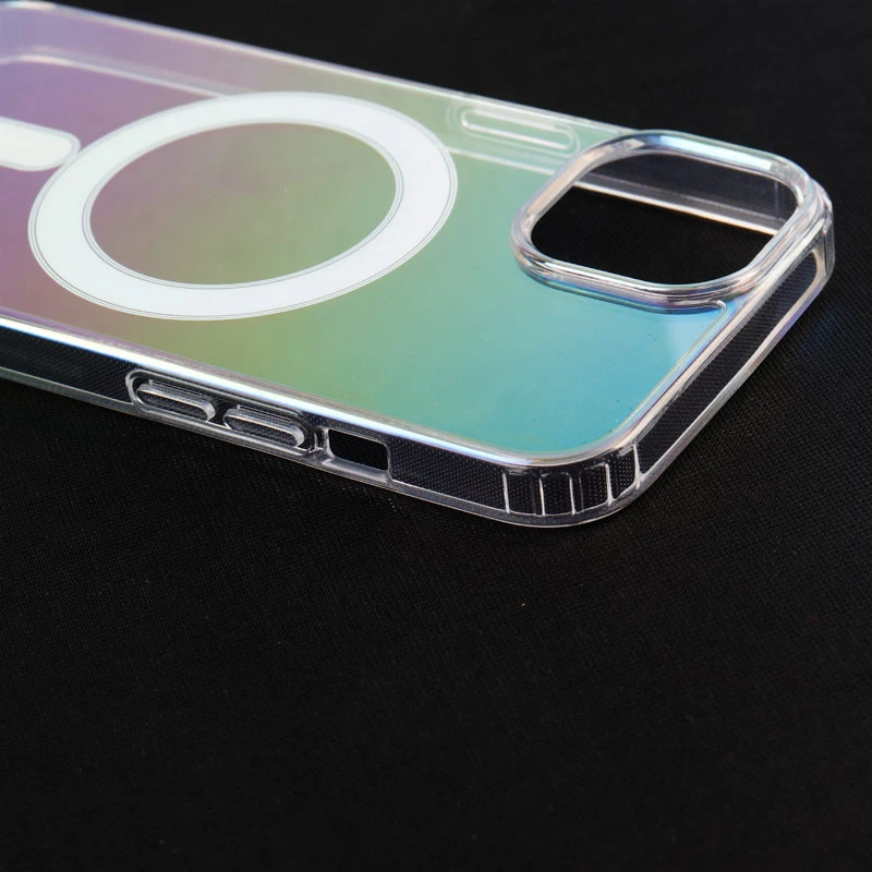 قاب PC شفاف هولوگرامی Keliluo مگ سیف iPhone 13