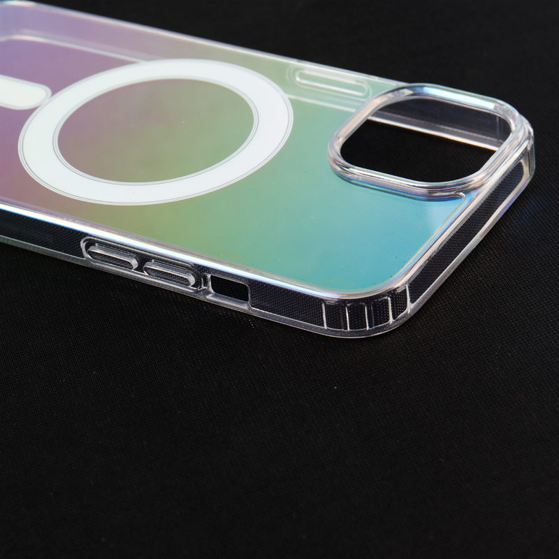 قاب PC شفاف هولوگرامی Keliluo مگ سیف iPhone 13