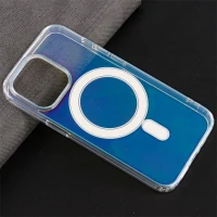 قاب PC شفاف هولوگرامی Keliluo مگ سیف iPhone 13 Pro