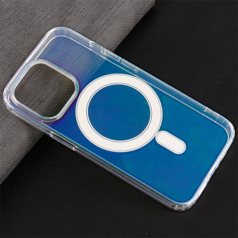 قاب PC شفاف هولوگرامی Keliluo مگ سیف iPhone 13 Pro