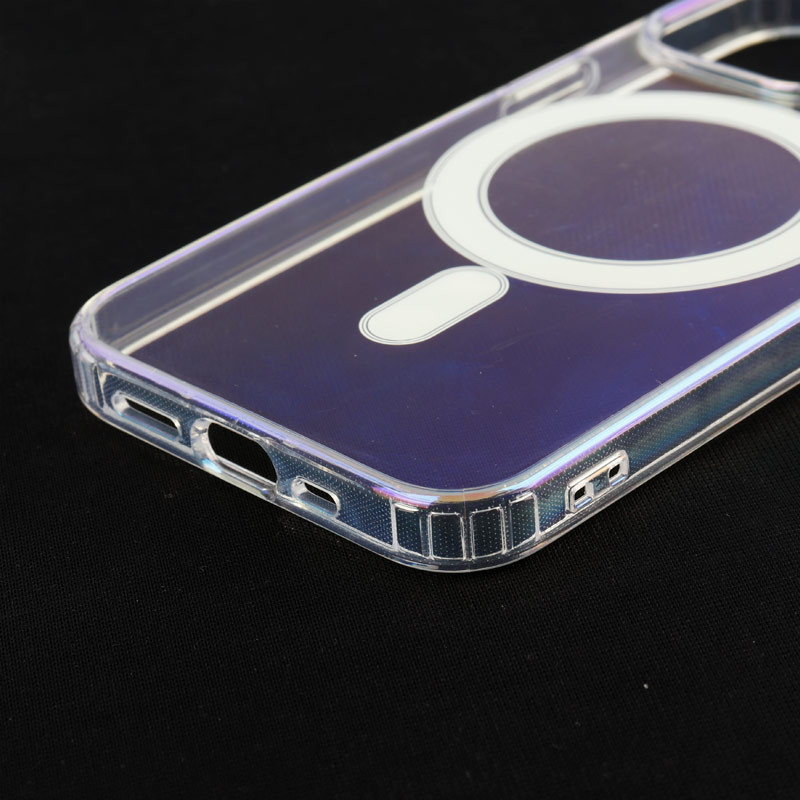 قاب PC شفاف هولوگرامی Keliluo مگ سیف iPhone 13 Pro