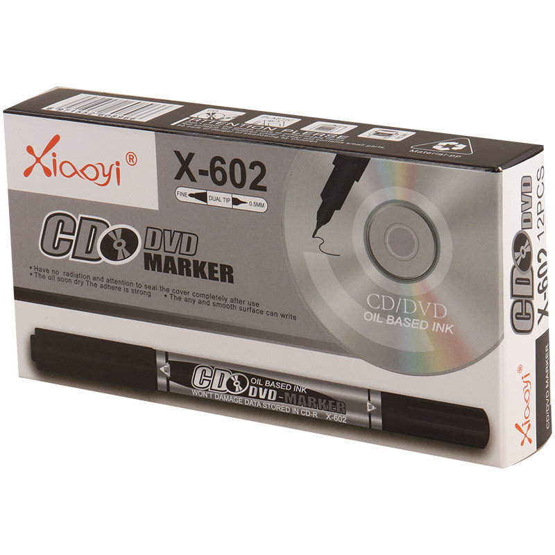 ماژیک CD دوسر Xiaoyi X-602 بسته 12 عددی