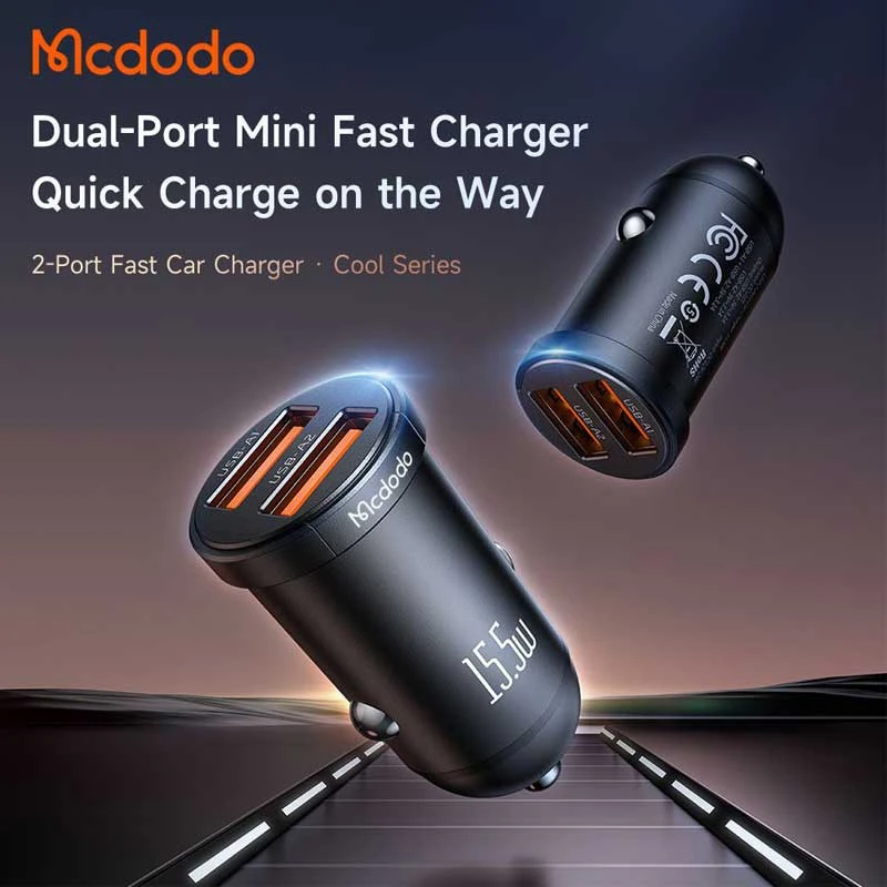شارژر فندکی فست شارژ Mcdodo CC-295 3.1A 15.5W
