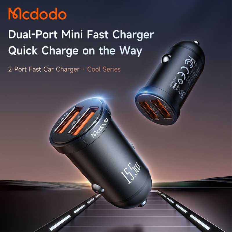 شارژر فندکی فست شارژ Mcdodo CC-295 3.1A 15.5W