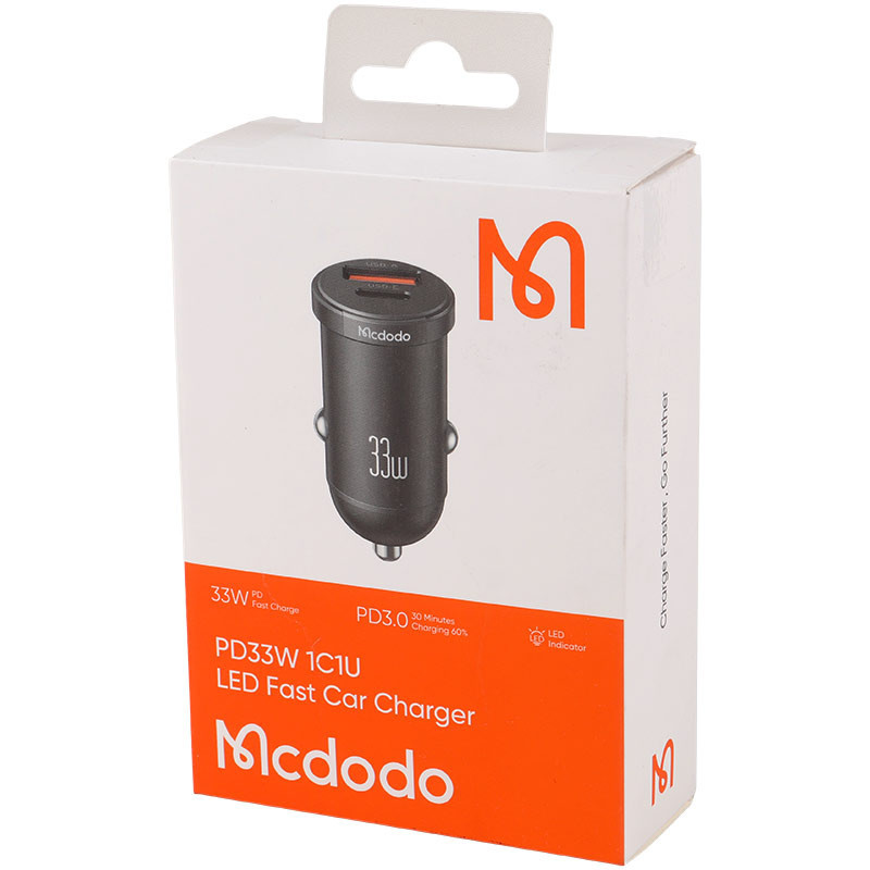 شارژر فندکی فست شارژ Mcdodo CC-232 QC3.0 PD 3A 33W
