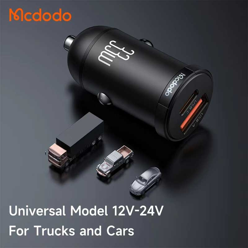 شارژر فندکی فست شارژ Mcdodo CC-232 QC3.0 PD 3A 33W