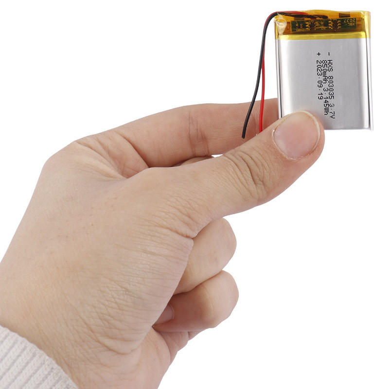 باتری لیتیوم 850mAh 35*28*8mm 803035