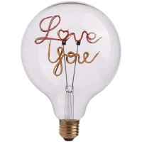 لامپ ادیسونی حبابی Love You پایه E27