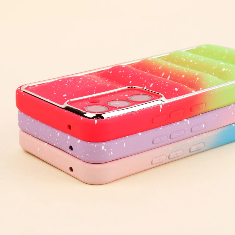 قاب پافر رینگی طرح برف محافظ لنزدار Samsung Galaxy A54