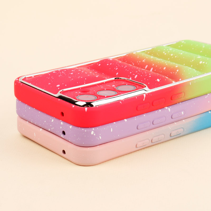 قاب پافر رینگی طرح برف محافظ لنزدار Samsung Galaxy A54