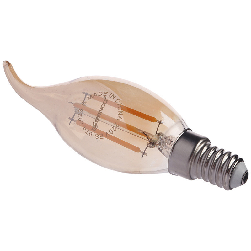 لامپ ادیسونی شمعی اشکی 4 وات اسنکو ES-C3504 پایه E14