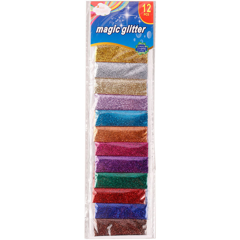 اکلیل رنگی Magic Glitter بسته 12 عددی