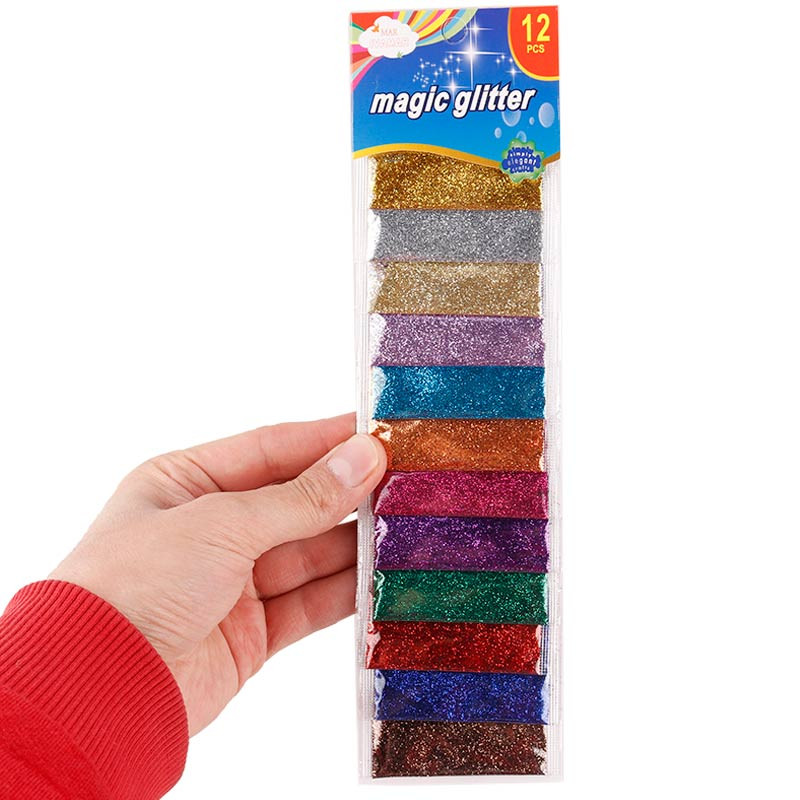 اکلیل رنگی Magic Glitter بسته 12 عددی