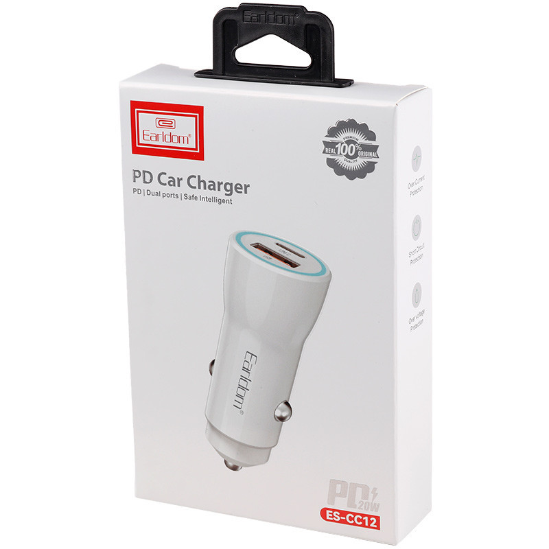شارژر فندکی فست شارژ Earldom ES-CC12 PD 3.1A 20W