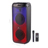 اسپیکر چمدانی بلوتوثی رم و فلش خور GY-5048 + میکروفون و ریموت کنترل