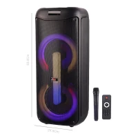 اسپیکر چمدانی بلوتوثی رم و فلش خور GY-5049 + میکروفون و ریموت کنترل