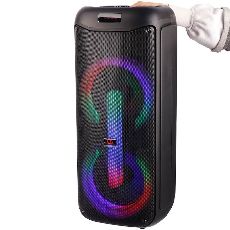 اسپیکر چمدانی بلوتوثی رم و فلش خور GY-5049 + میکروفون و ریموت کنترل