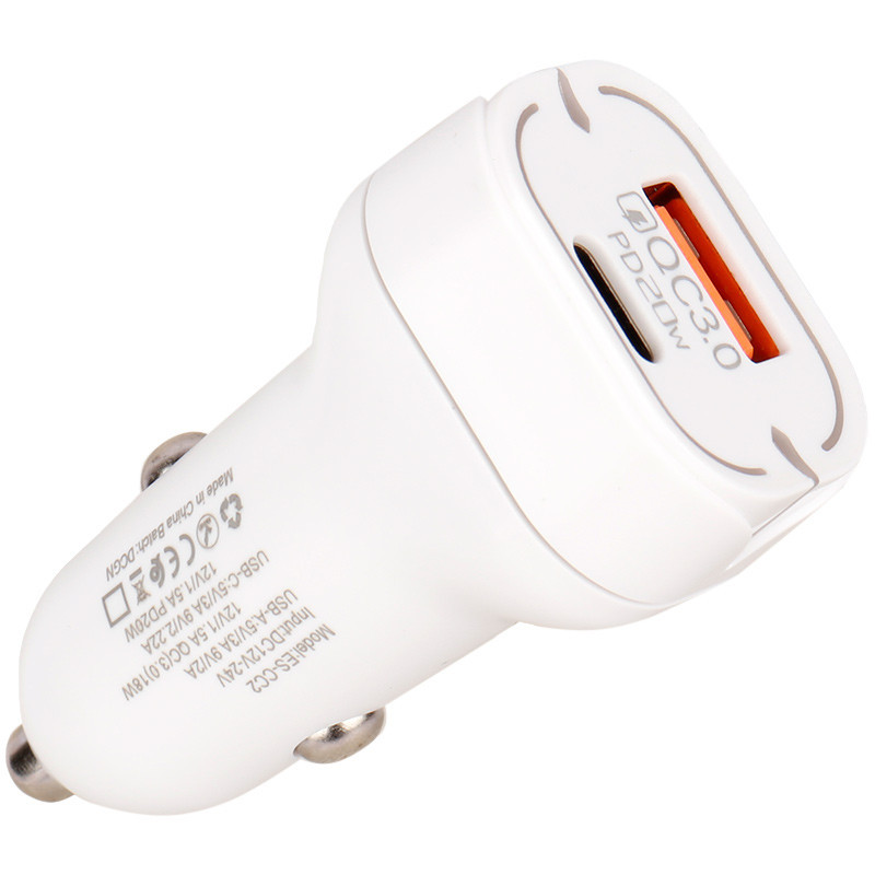 شارژر فندکی فست شارژ Earldom ES-CC2 QC3.0 PD 3A 20W