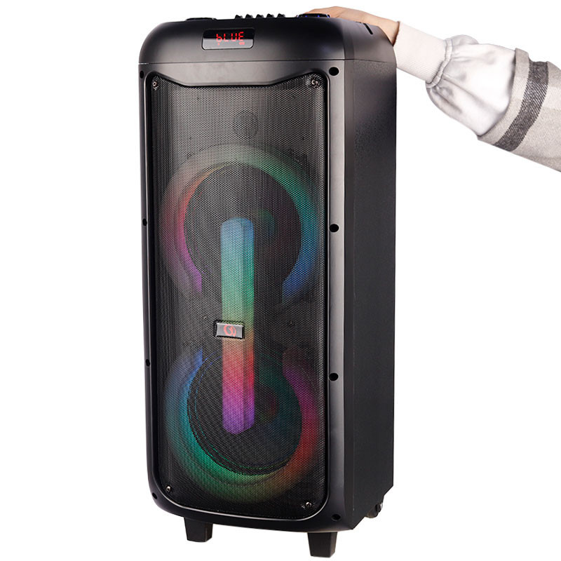 اسپیکر چمدانی بلوتوثی رم و فلش خور GY-5052 + میکروفون و ریموت کنترل