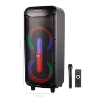 اسپیکر چمدانی بلوتوثی رم و فلش خور GY-5052 + میکروفون و ریموت کنترل