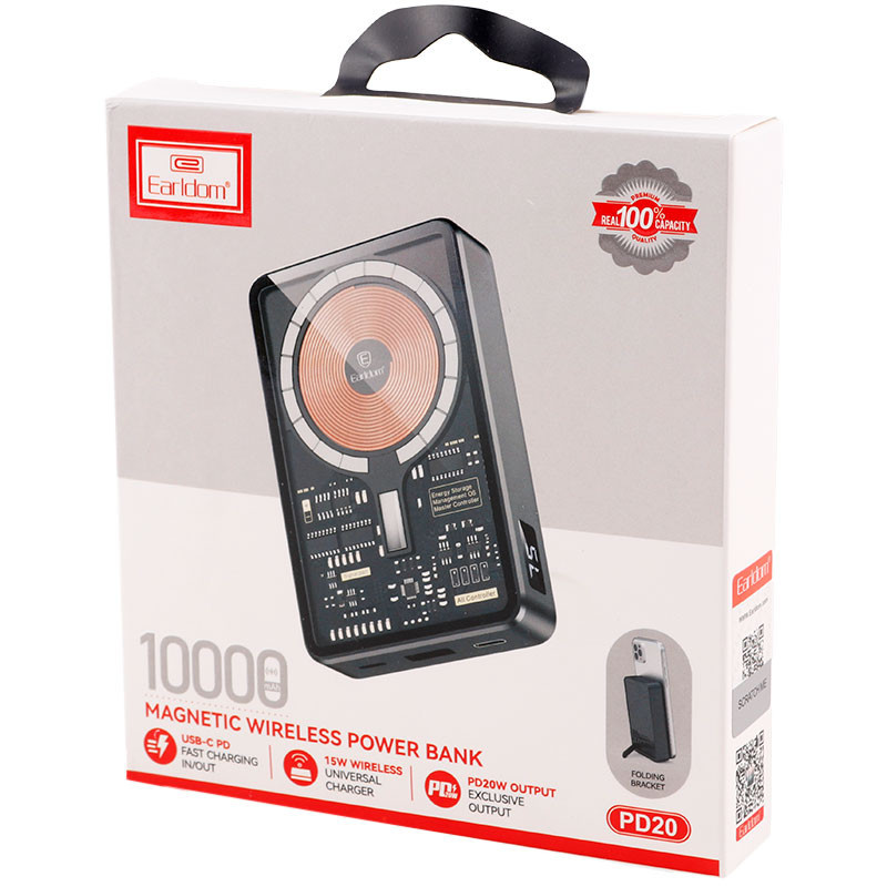 پاور بانک فست شارژ 10000 ارلدام Earldom ET-PD20 PD 15W