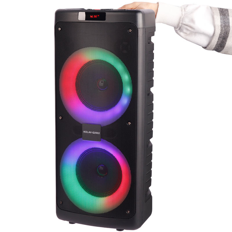 اسپیکر چمدانی بلوتوثی فلش خور Kolav-Q2602 + ریموت کنترل