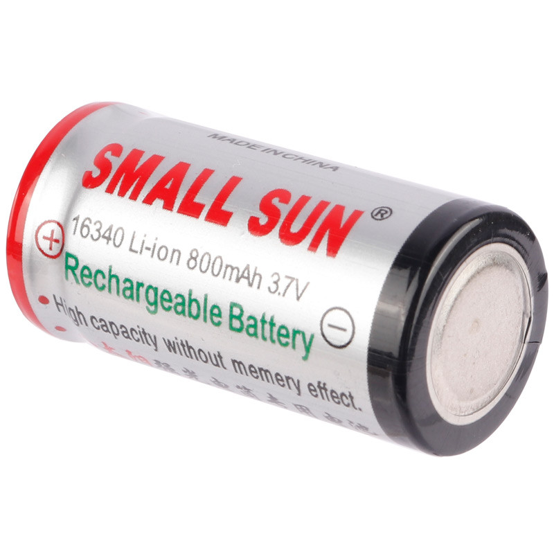 باتری لیتیومی شارژی Small Sun 16340 800mAh