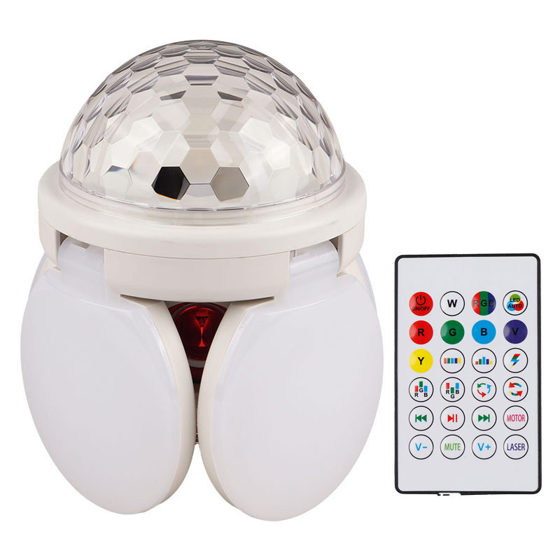 لامپ LED اسپیکر دار بلوتوثی Folding light 48W E27 + ریموت کنترل