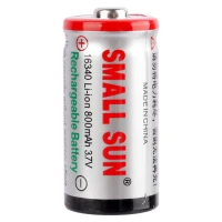 باتری لیتیومی شارژی Small Sun 16340 800mAh