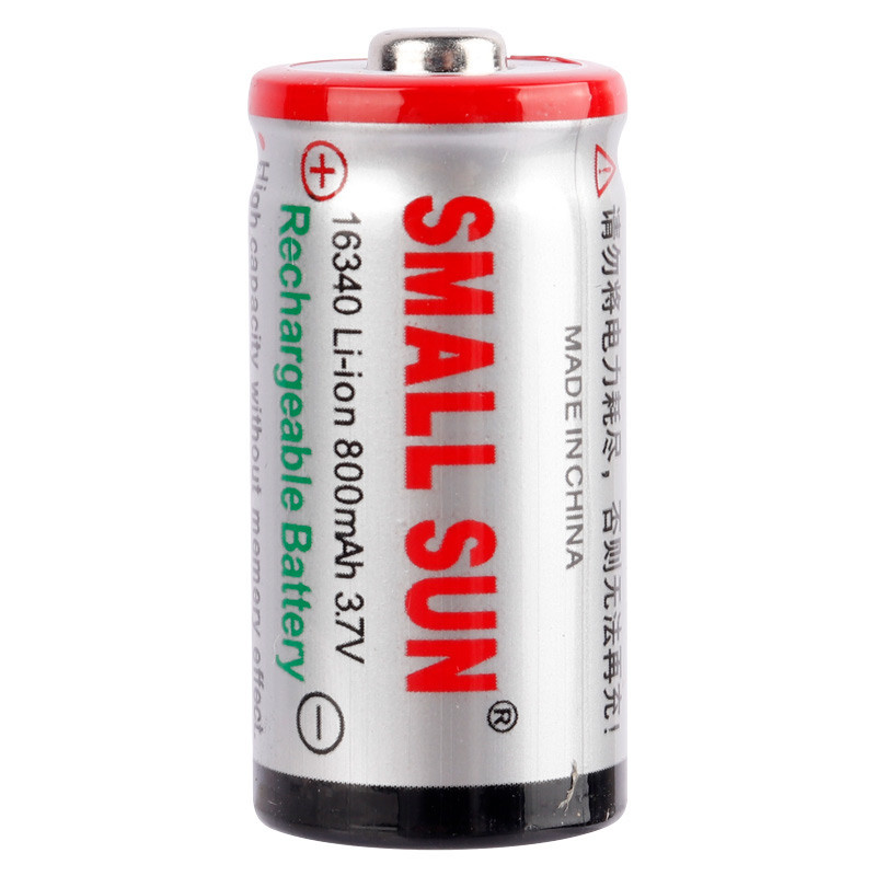 باتری لیتیومی شارژی Small Sun 16340 800mAh