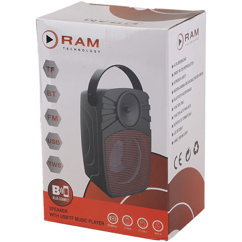 اسپیکر بلوتوثی رم و فلش خور RAW RM-P401