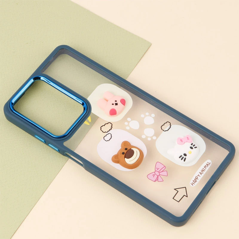 قاب شفاف متال ایرون عروسکی برجسته Xiaomi Poco X5 Pro
